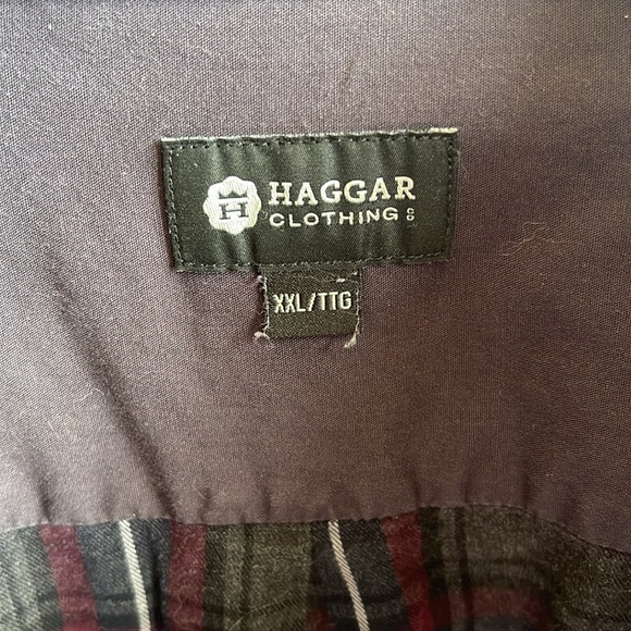 Haggar mens Long Sleeve Button-Up Shirt 🍀 - Picture 3 of 6